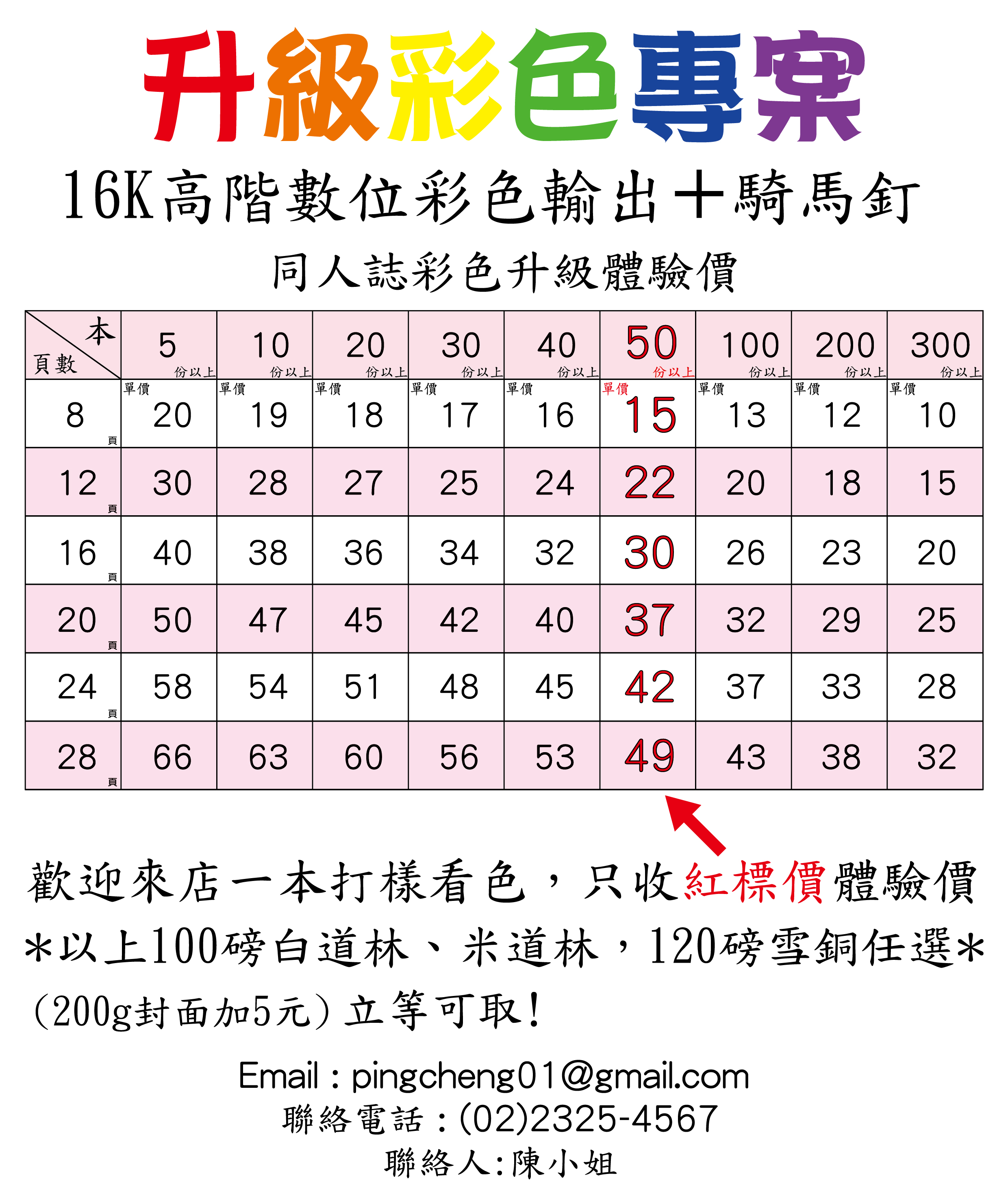 升級彩色專案